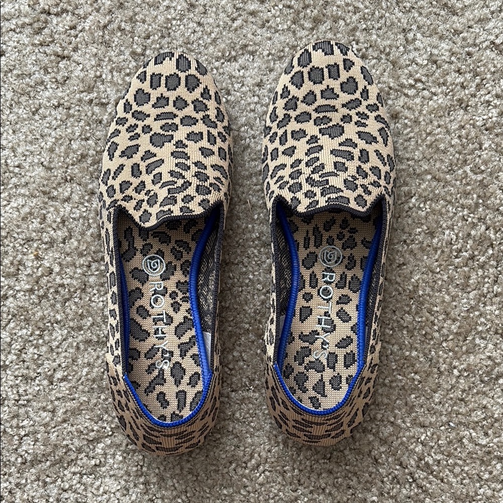 Rothy's Leopard Print Loafers